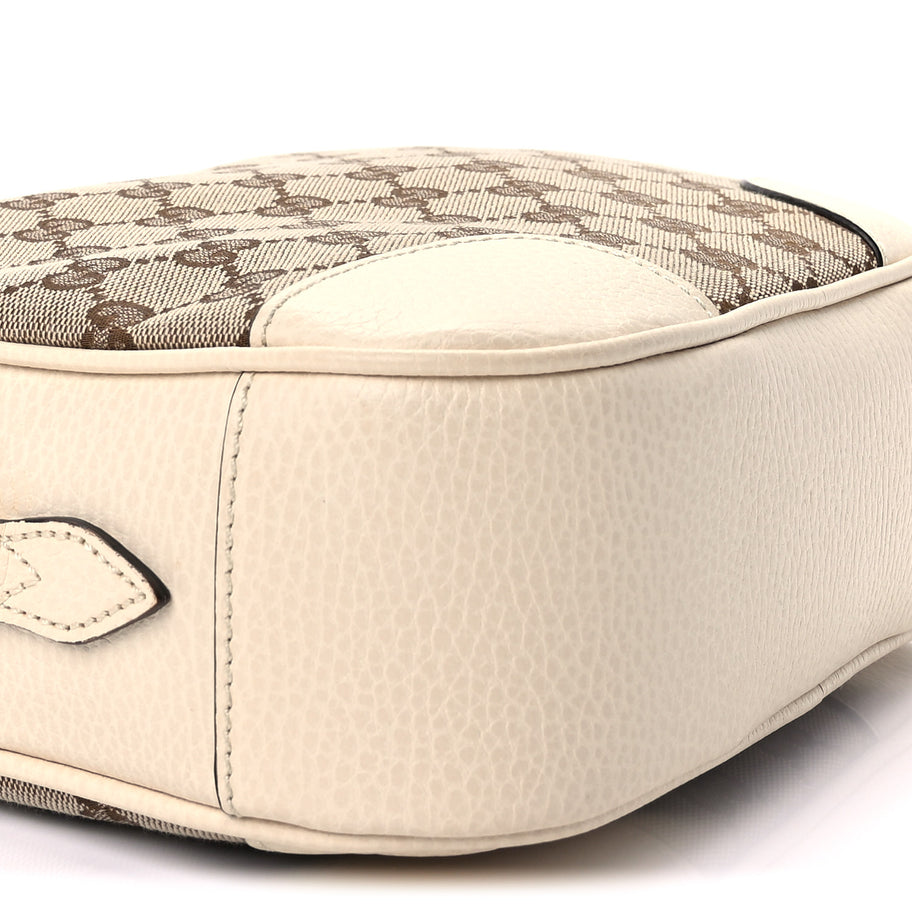 Gucci Monogram Dollar Calfskin Mini Bree Messenger Bag  Beige Ebony Avoire Image 7