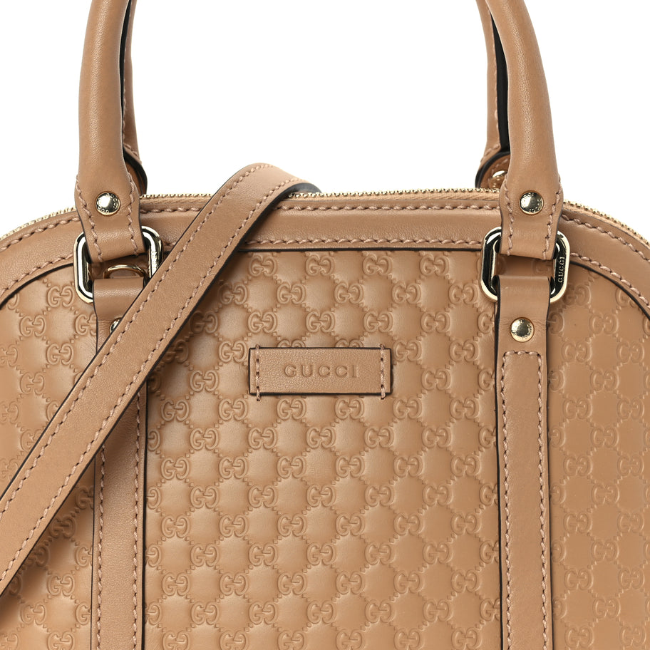 Gucci Soft Microguccissima Mini Dome Bag  Camelia Image 6