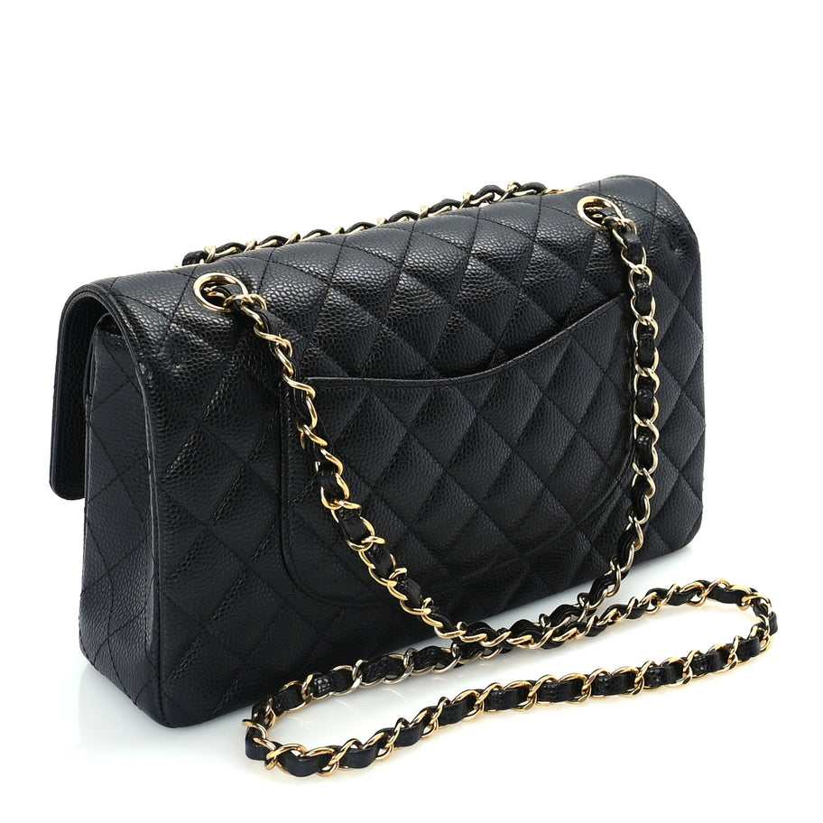 Chanel Caviar Quilted Medium Double Flap  Black Image 2
