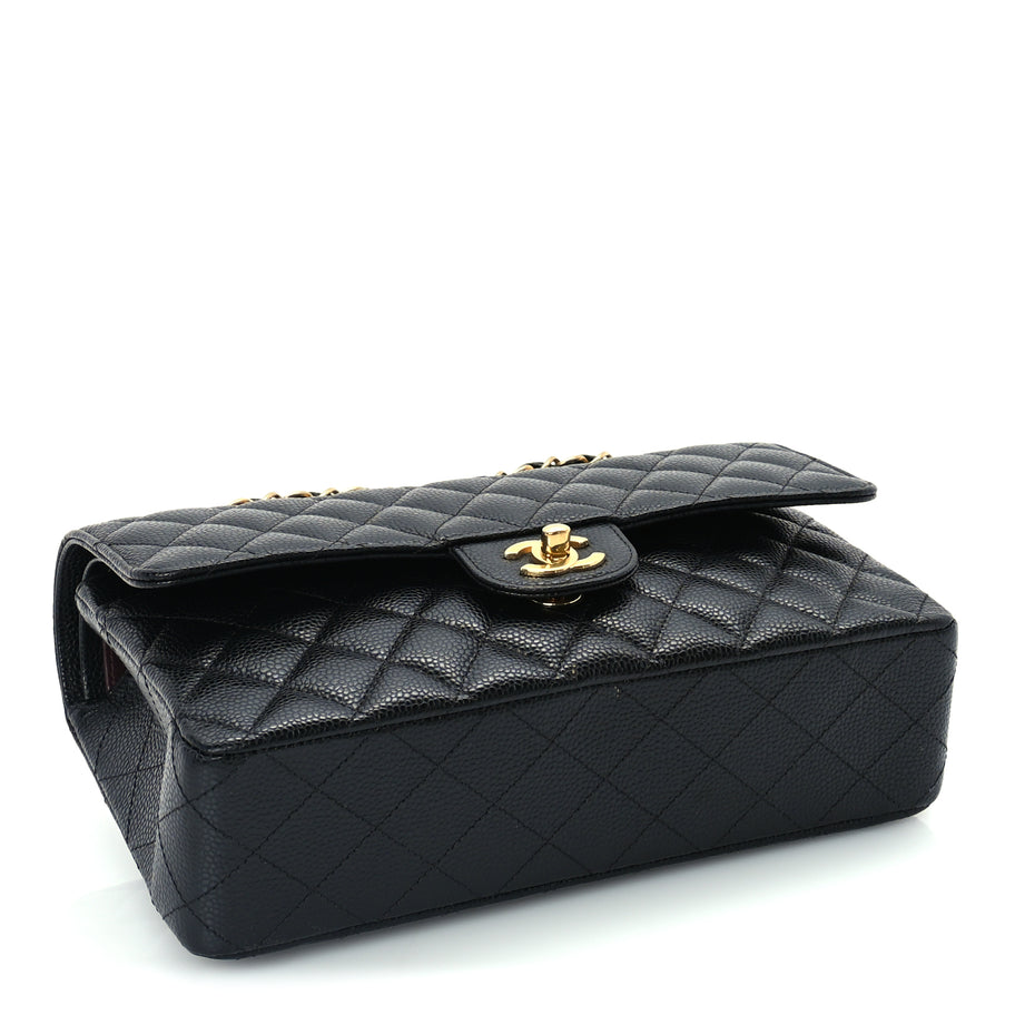 Chanel Caviar Quilted Medium Double Flap  Black Image 3