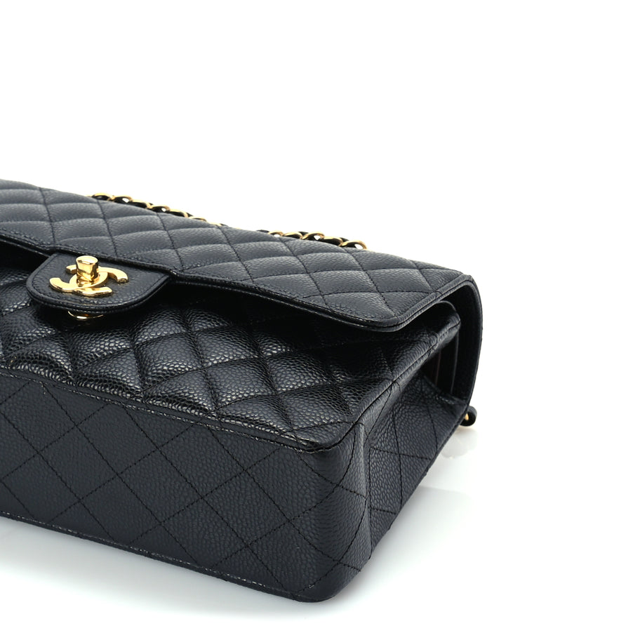 Chanel Caviar Quilted Medium Double Flap  Black Image 9