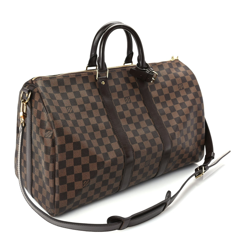  Louis Vuitton Damier Ebene Keepall Bandouliere 45