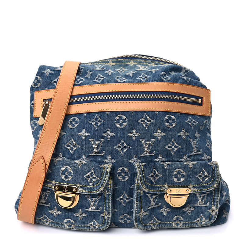  Louis Vuitton Denim Baggy GM  Blue