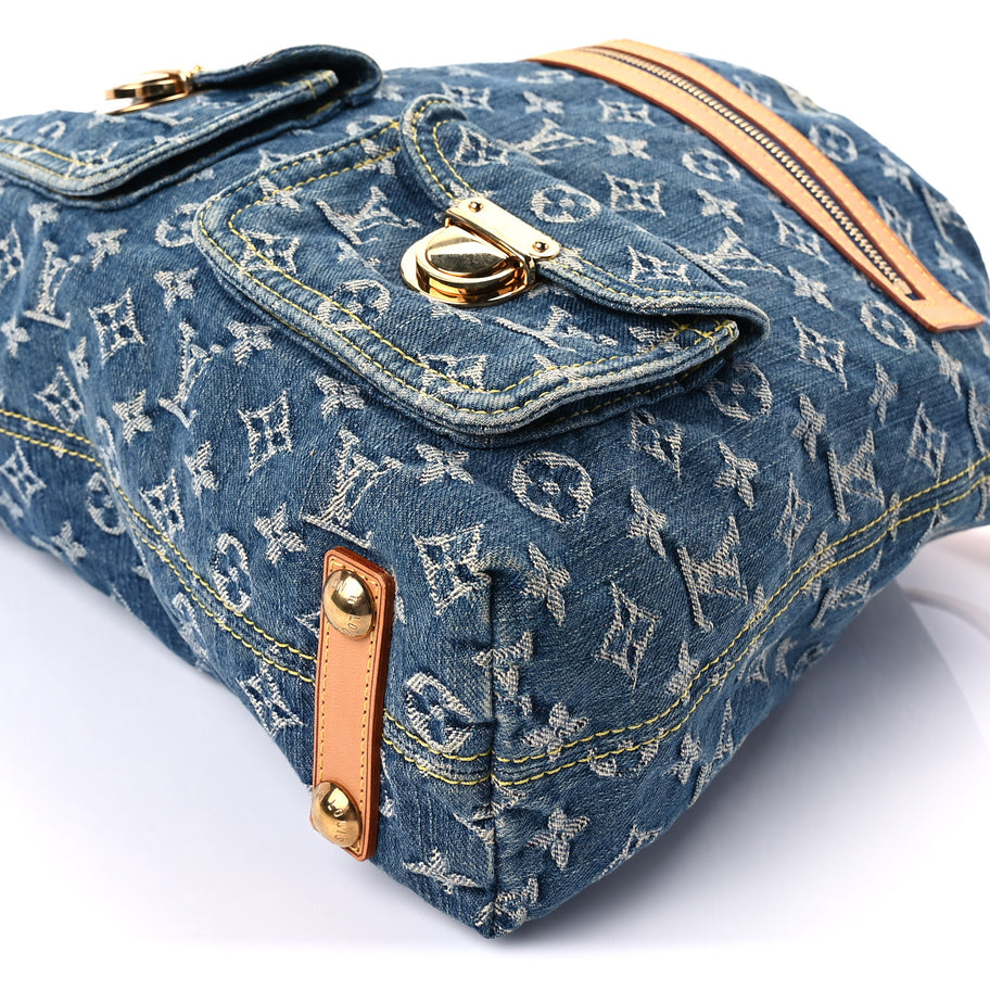 Louis Vuitton Denim Baggy GM  Blue Image 7