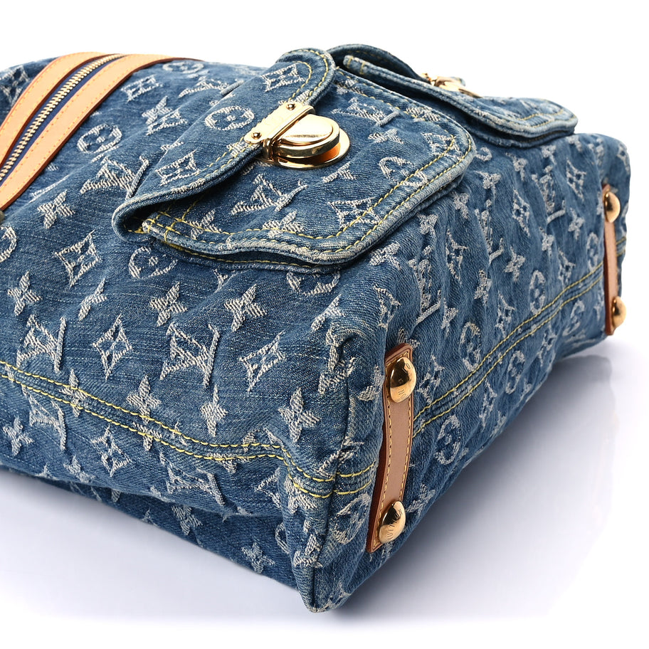 Louis Vuitton Denim Baggy GM  Blue Image 8