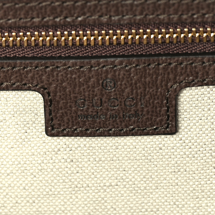 Gucci GG Supreme Monogram Web Small Ophidia Top Handle Bag Beige Ebony Image 5