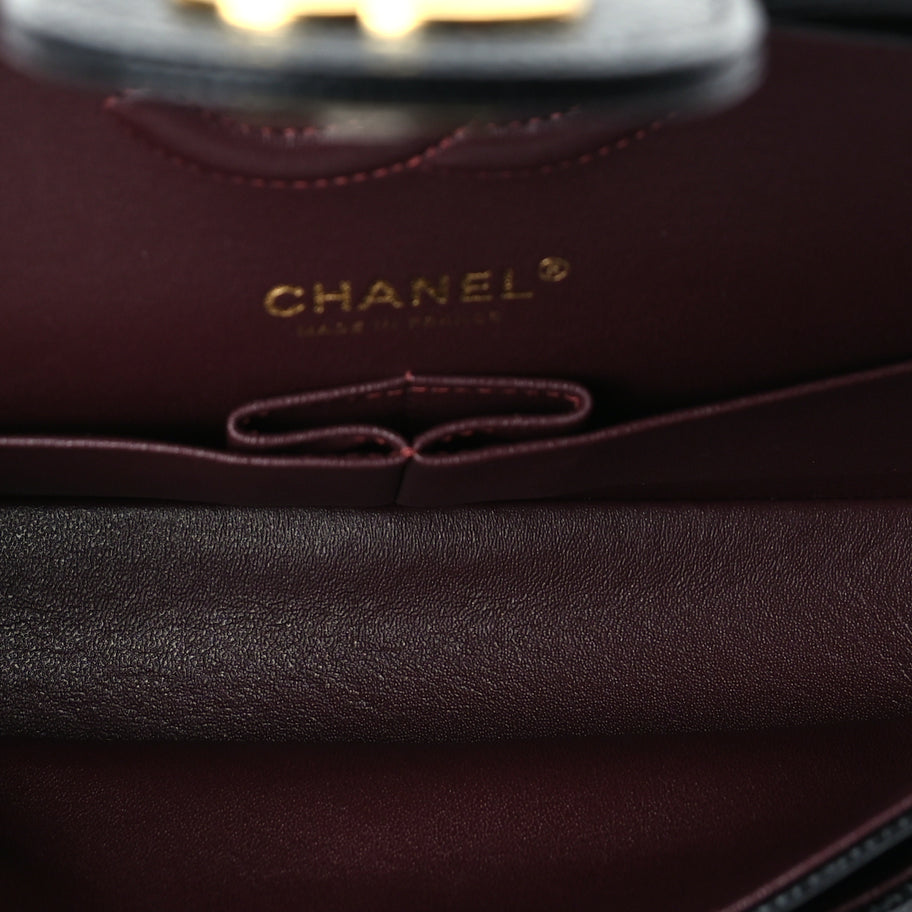 Chanel Caviar Quilted Medium Double Flap Black Image 5