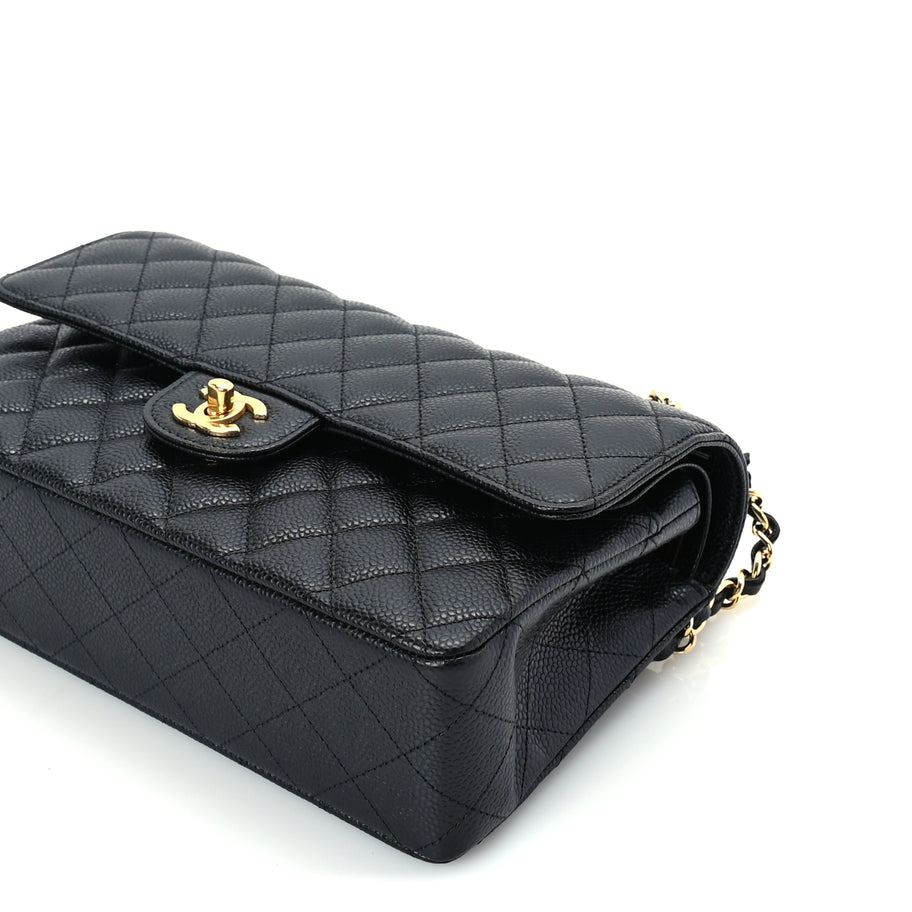 Chanel Caviar Quilted Medium Double Flap Black Image 9