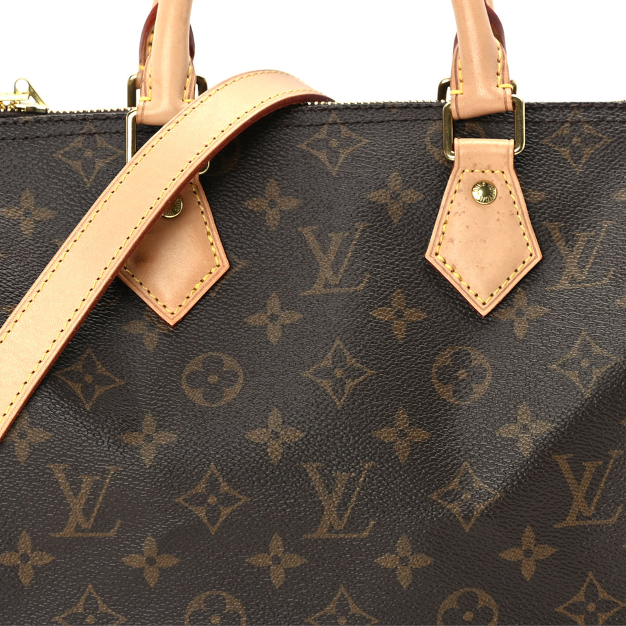 Louis Vuitton Monogram Speedy Bandouliere 25 Brown Image 6