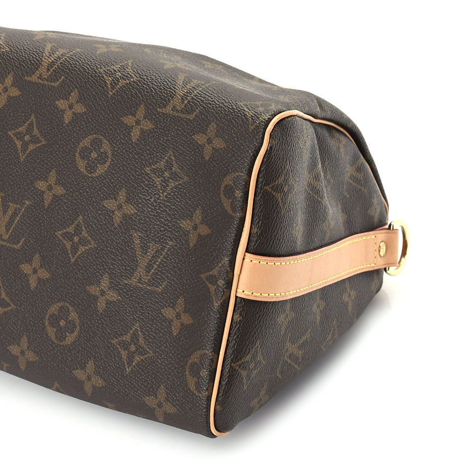 Louis Vuitton Monogram Speedy Bandouliere 25 Brown Image 8