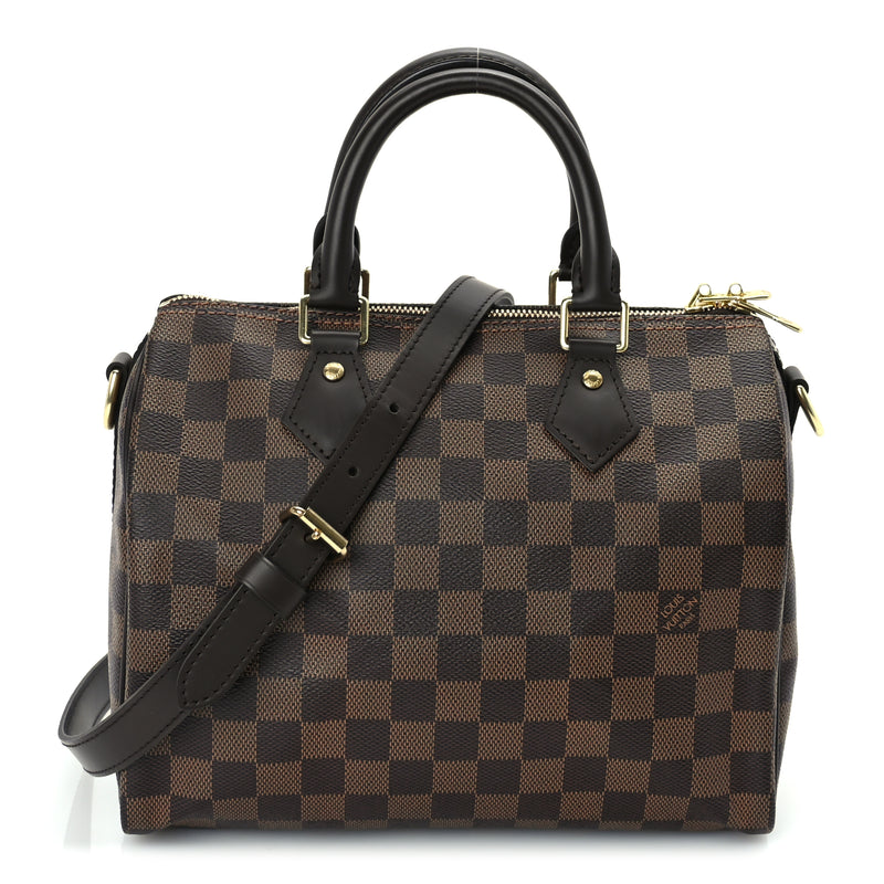  Louis Vuitton Damier Ebene Speedy Bandouliere 25