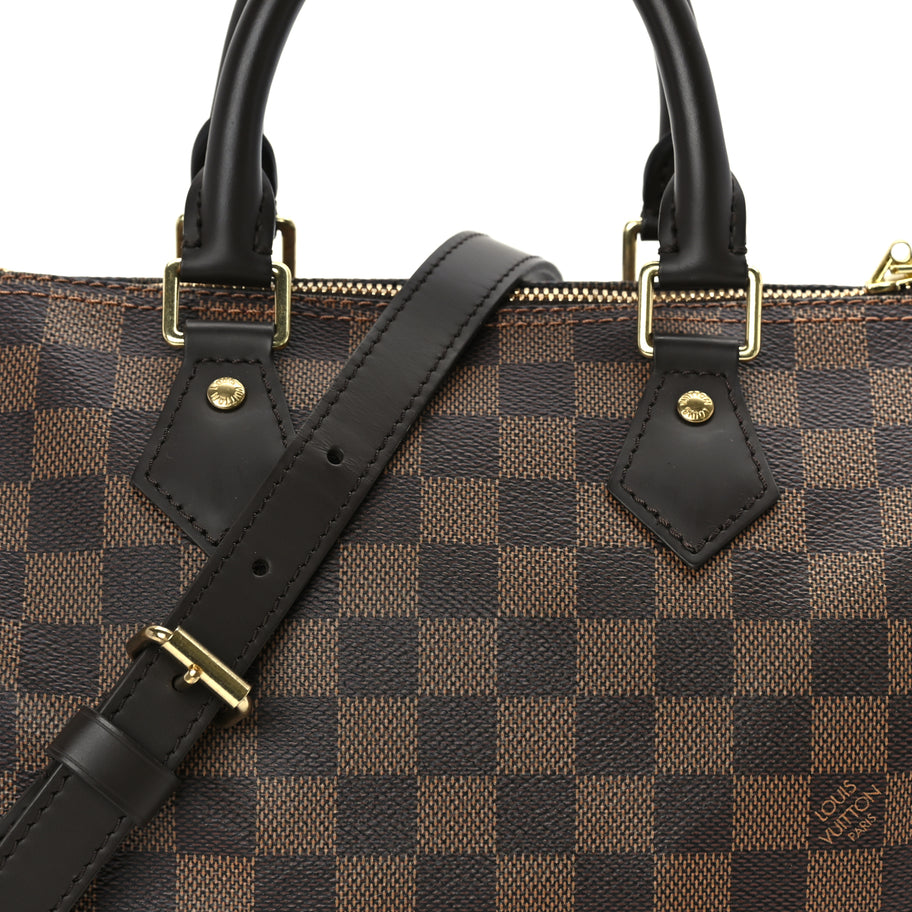 Louis Vuitton Damier Ebene Speedy Bandouliere 25 Image 6