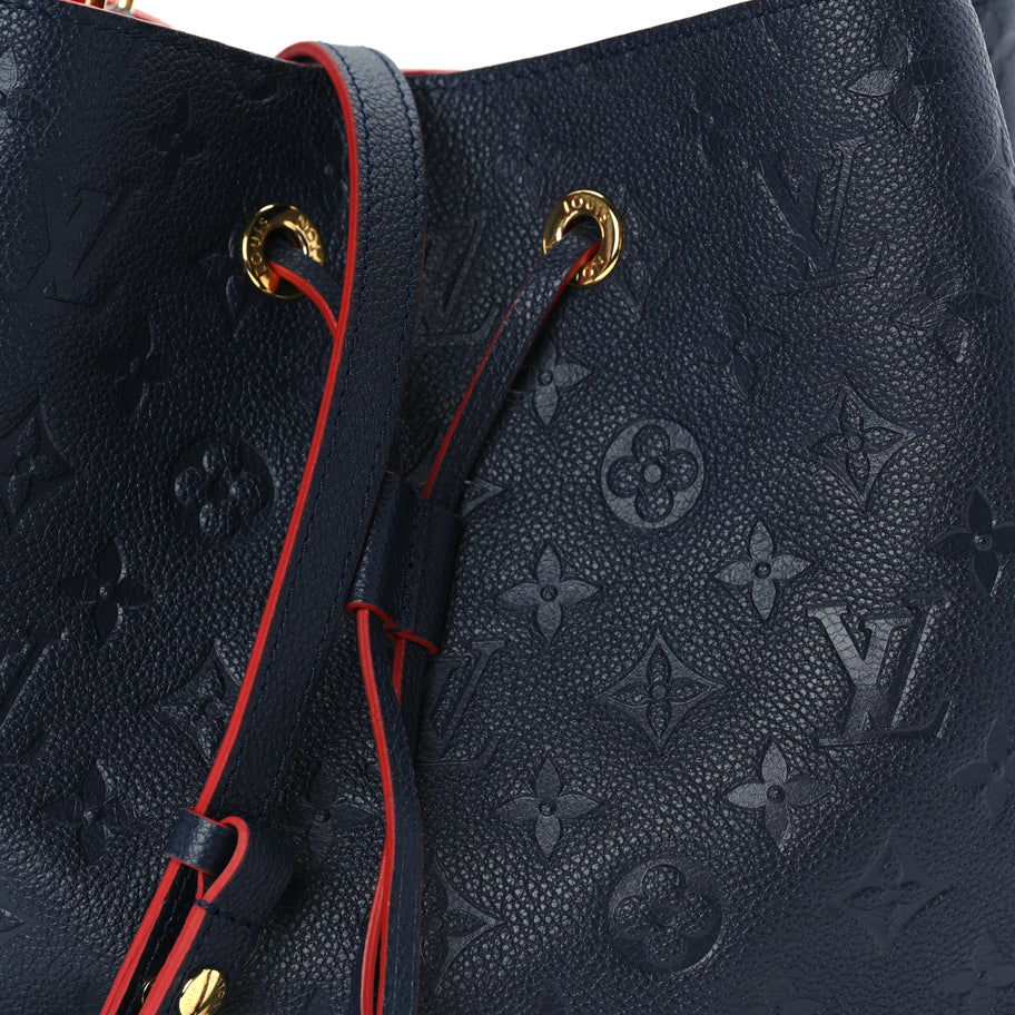 Louis Vuitton Empreinte Neonoe MM Marine Rouge Image 6