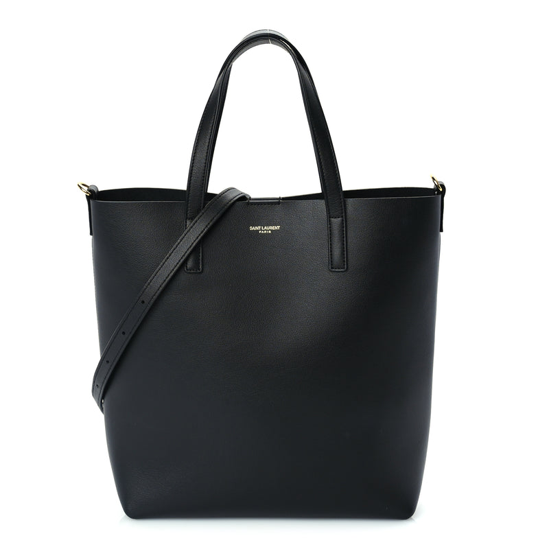  Saint Laurent Calfskin Toy Shopping Tote  Black