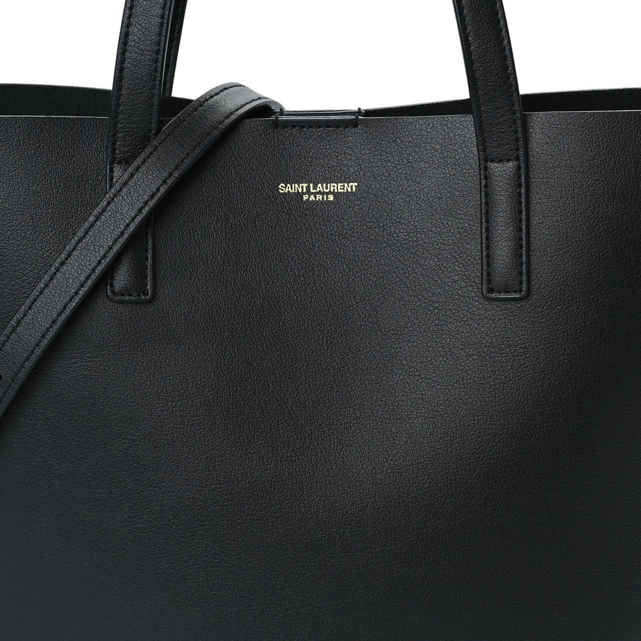 Saint Laurent Calfskin Toy Shopping Tote  Black Image 4