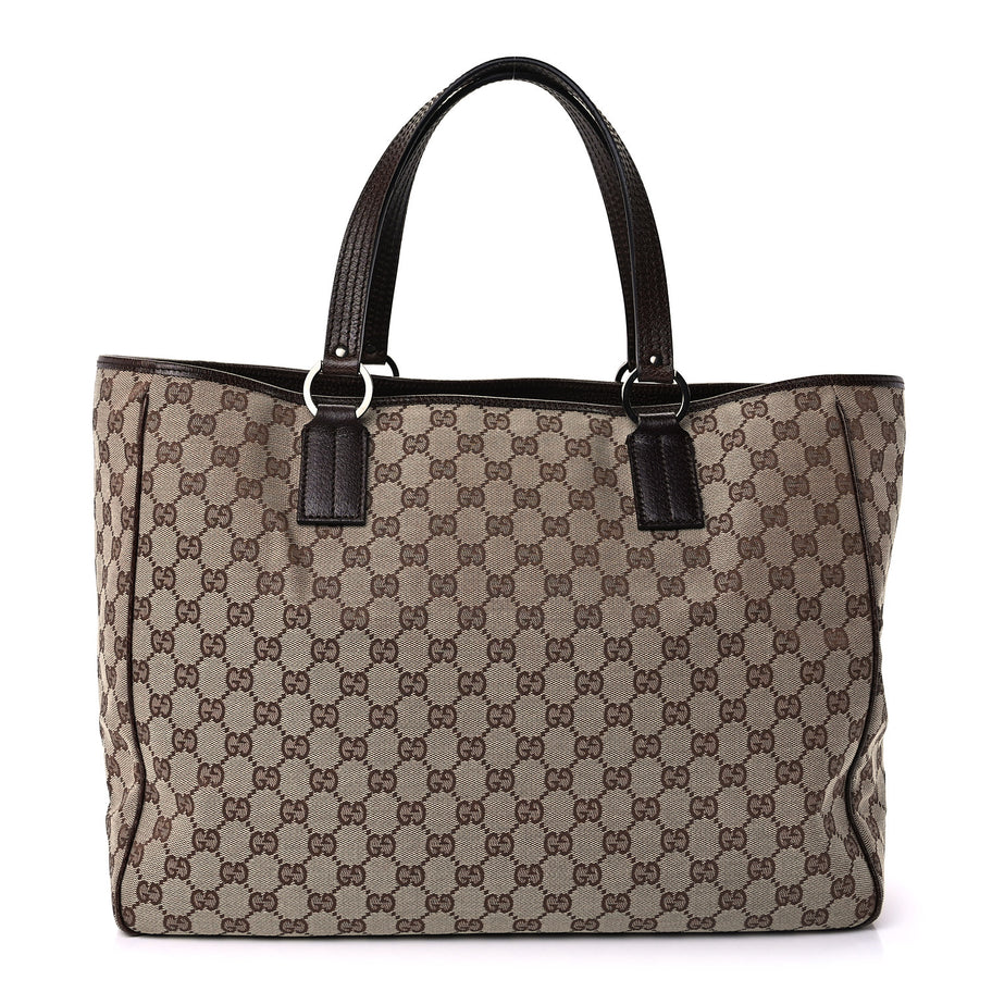 Gucci Monogram Medium Tote  Dark Brown Image 1