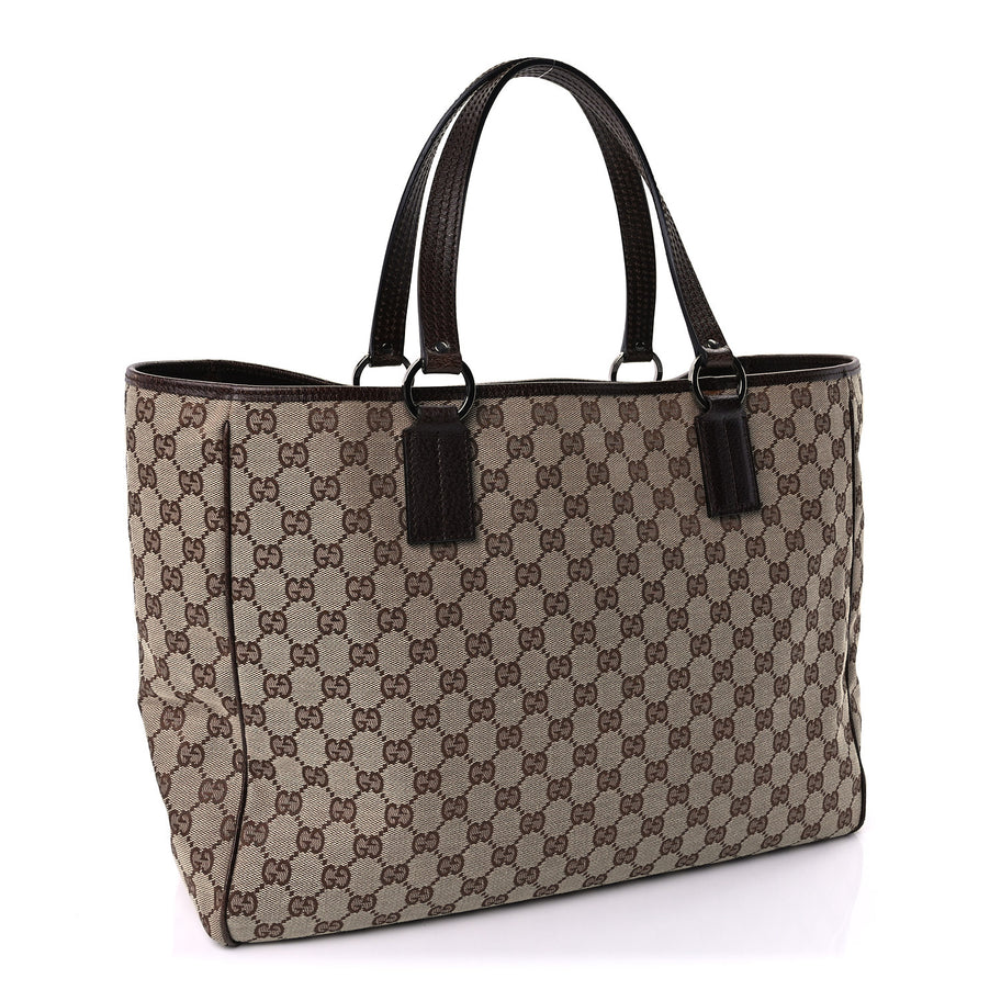 Gucci Monogram Medium Tote  Dark Brown Image 2