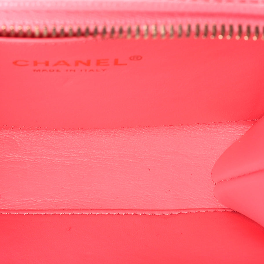 Chanel Caviar Quilted Pick Me Up Mini Vanity Case  Pink Image 5