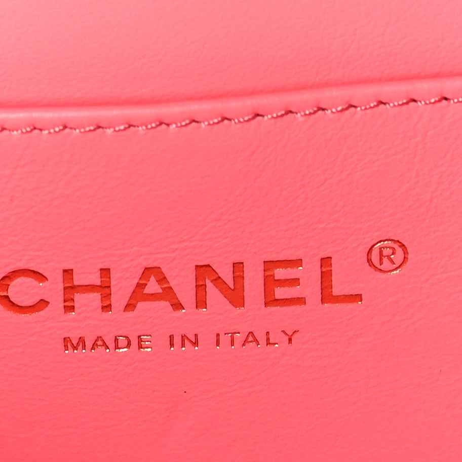 Chanel Caviar Quilted Pick Me Up Mini Vanity Case  Pink Image 6