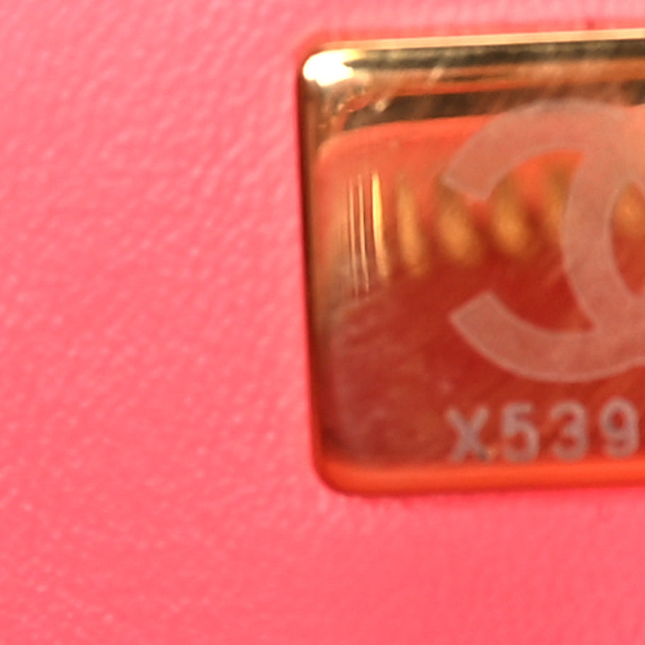 Chanel Caviar Quilted Pick Me Up Mini Vanity Case  Pink Image 7