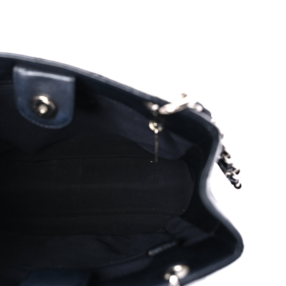 Chanel Caviar Quilted Petit Shopping Tote PST Black Image 4