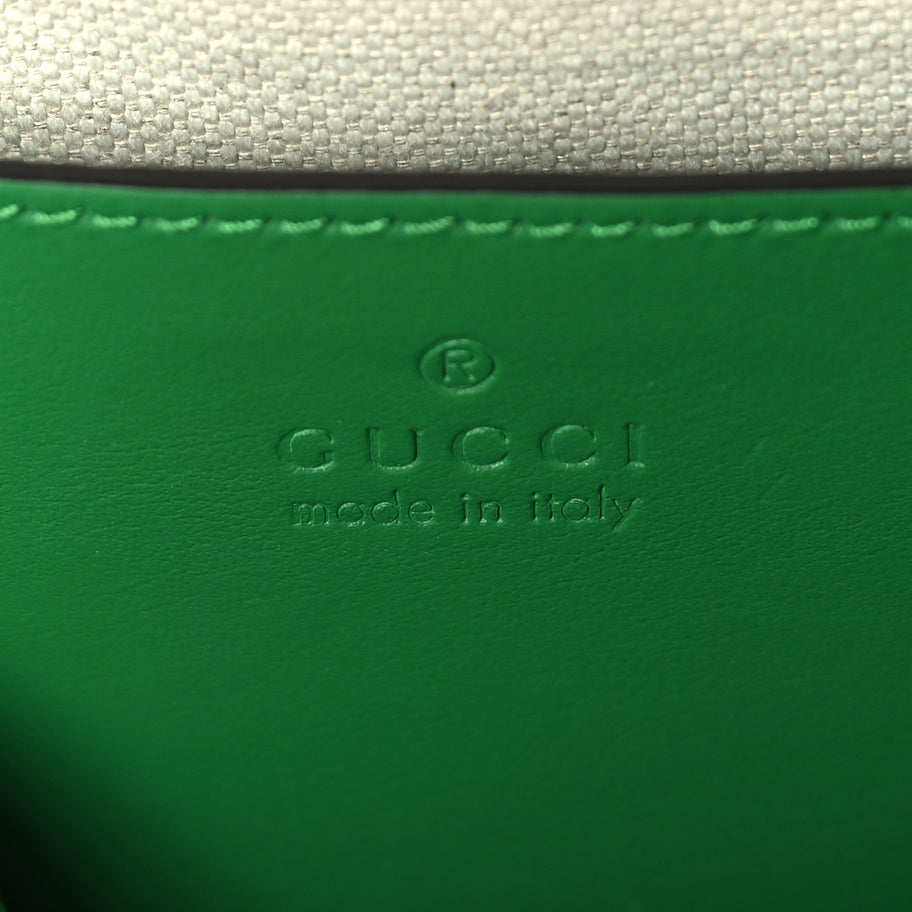 Gucci Calfskin GG Matelasse Shoulder Bag Spring Green Image 5