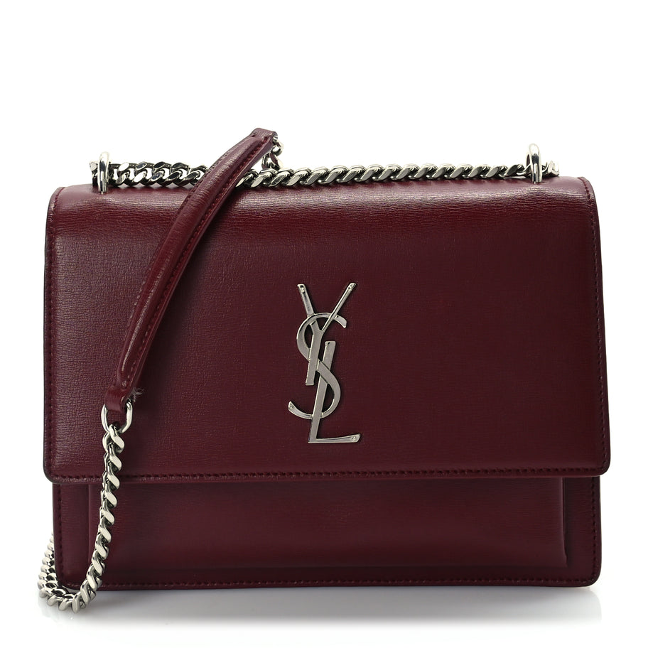 Saint Laurent Calfskin Medium Monogram Sunset Palissandre Image 1