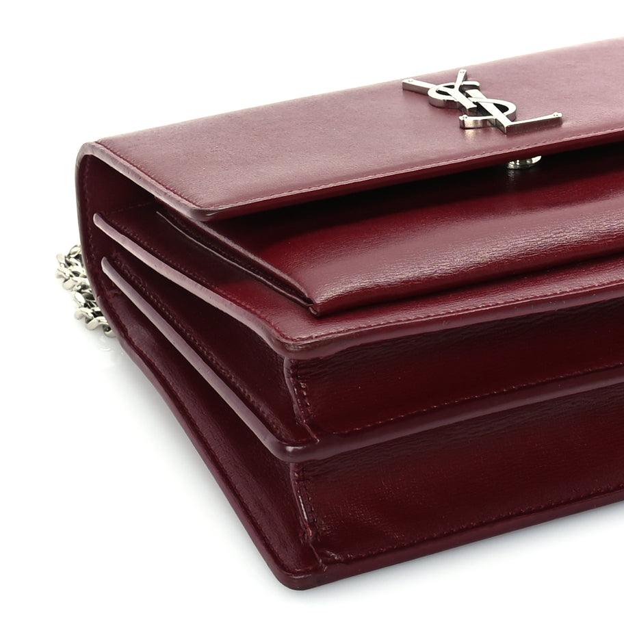 Saint Laurent Calfskin Medium Monogram Sunset Palissandre Image 7