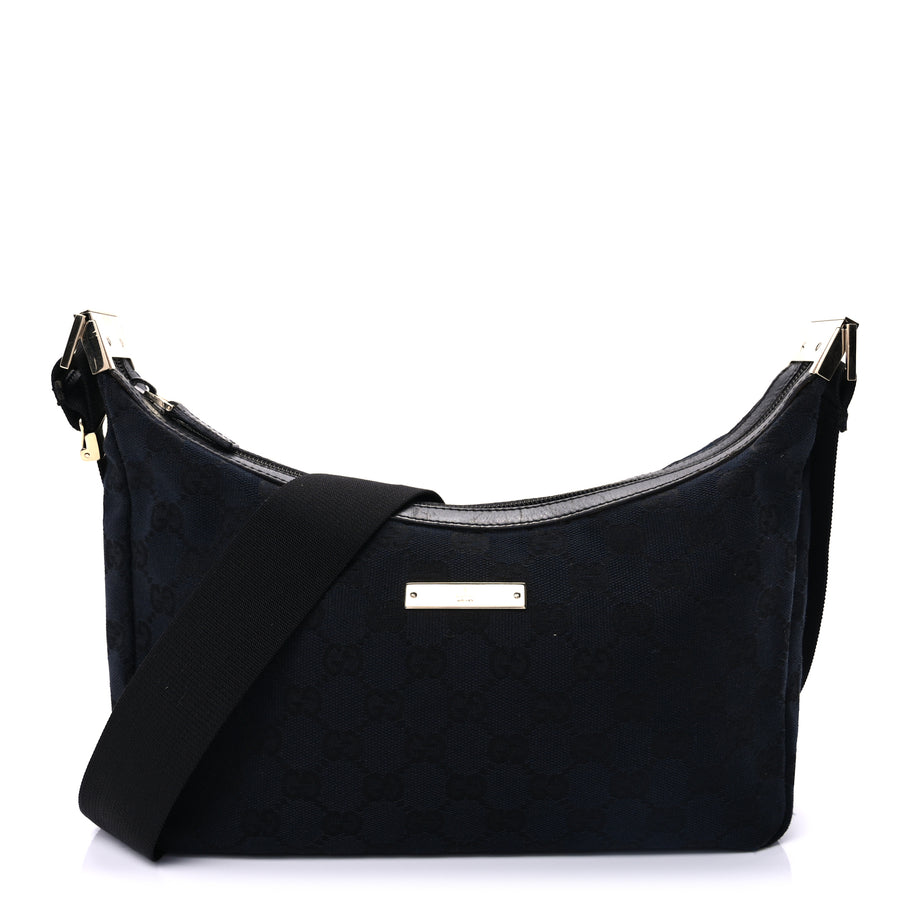 Gucci Monogram Small Hobo Black Image 1
