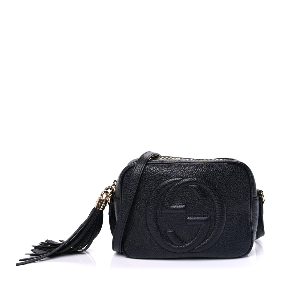 Gucci Pebbled Calfskin Small Soho Disco Bag Black Image 1