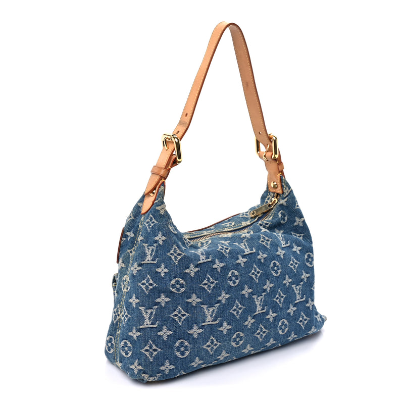  Louis Vuitton Monogram Denim Baggy PM Blue