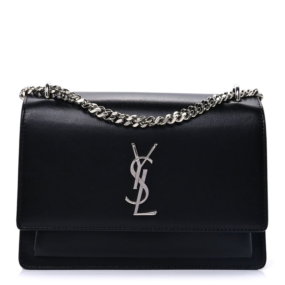 Saint Laurent Calfskin Medium Monogram Sunset Black Image 1