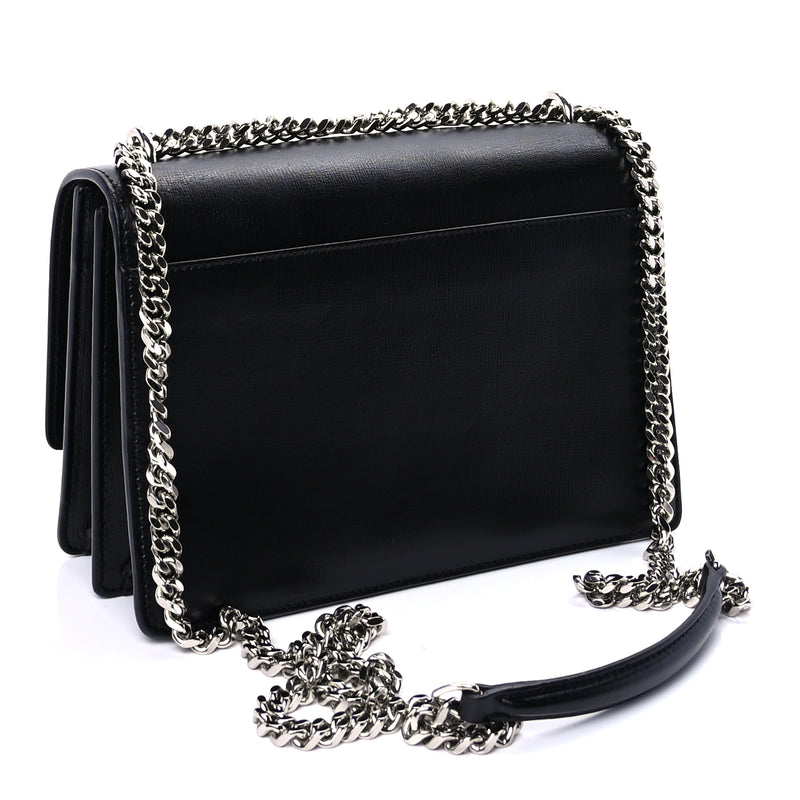  Saint Laurent Calfskin Medium Monogram Sunset Black