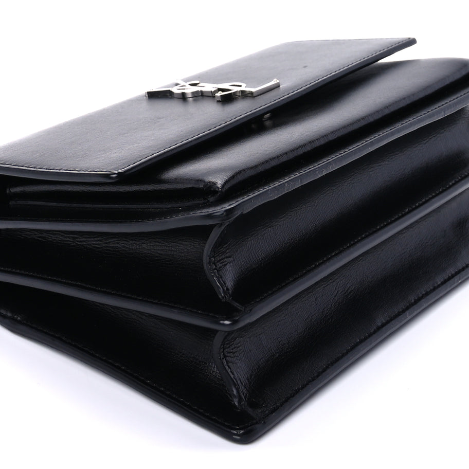 Saint Laurent Calfskin Medium Monogram Sunset Black Image 7