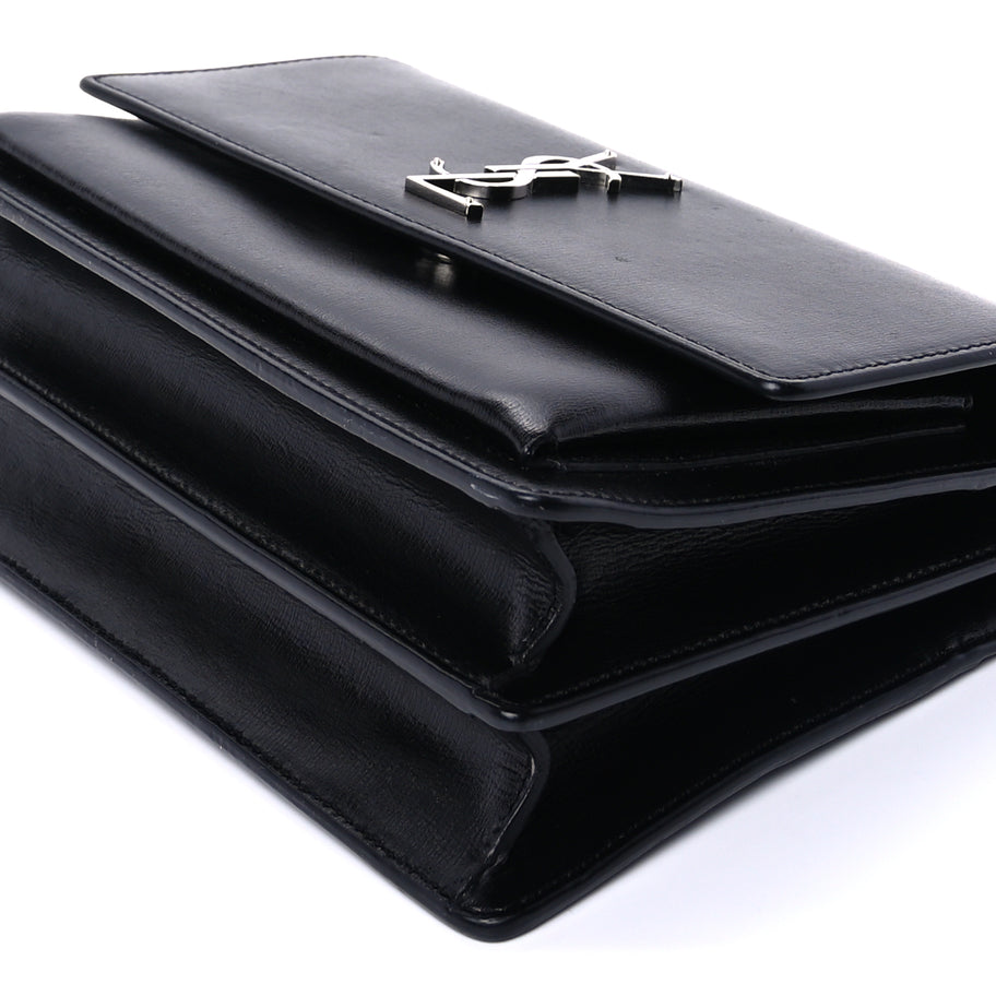 Saint Laurent Calfskin Medium Monogram Sunset Black Image 8