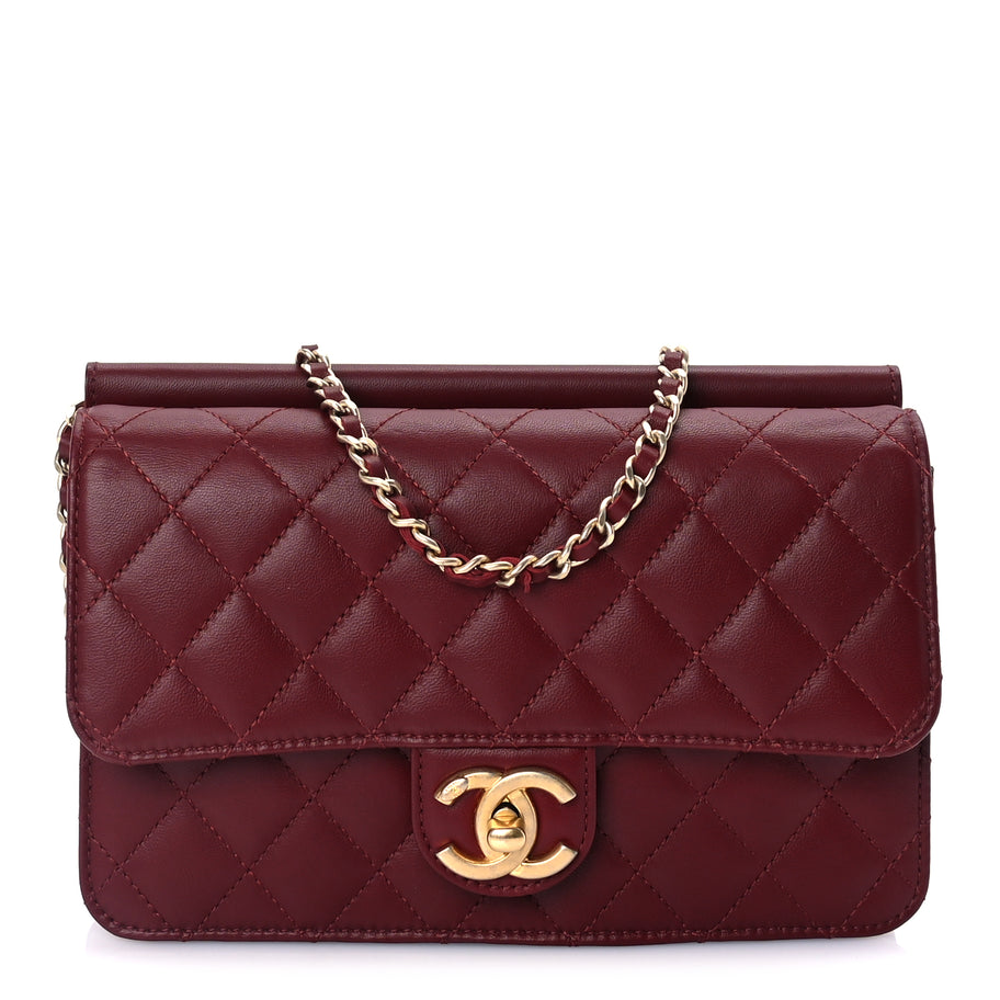 Chanel Lambskin Quilted Medium Crossing Times Flap  Red Image 1