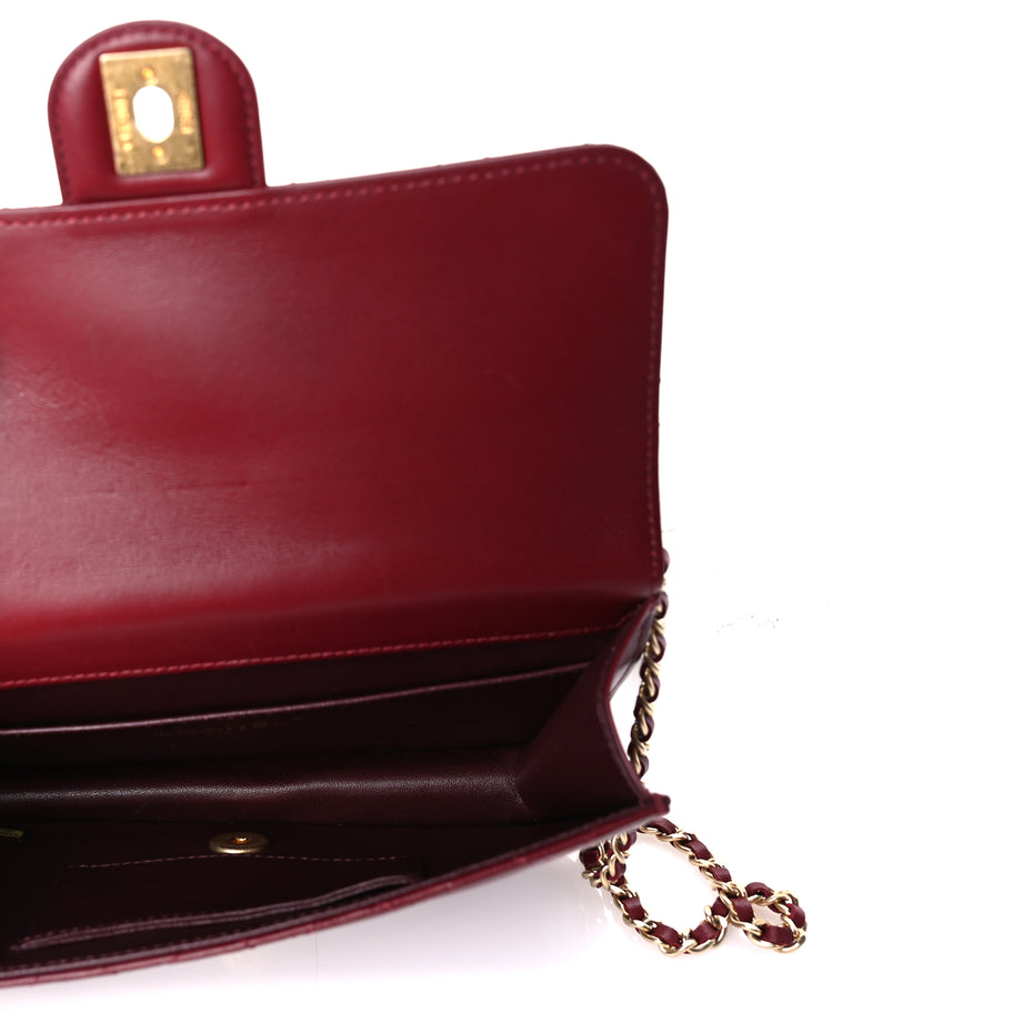 Chanel Lambskin Quilted Medium Crossing Times Flap  Red Image 4