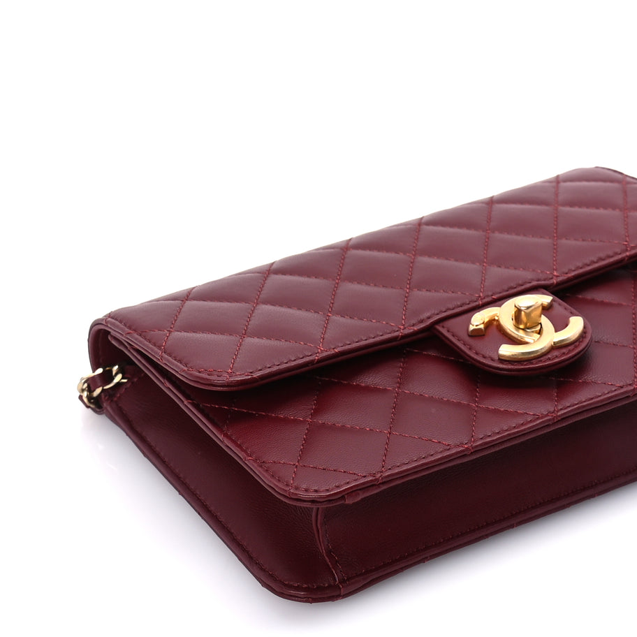 Chanel Lambskin Quilted Medium Crossing Times Flap  Red Image 8
