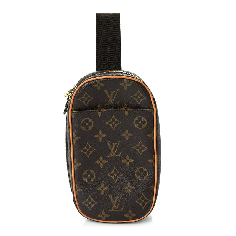  Louis Vuitton Monogram Pochette Gange Brown