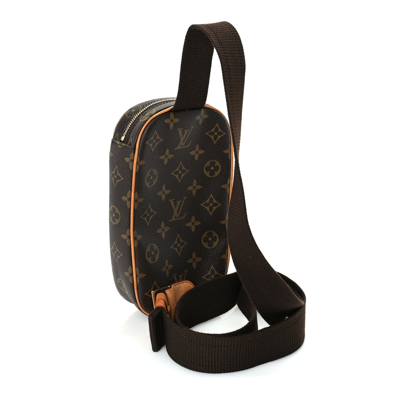  Louis Vuitton Monogram Pochette Gange Brown