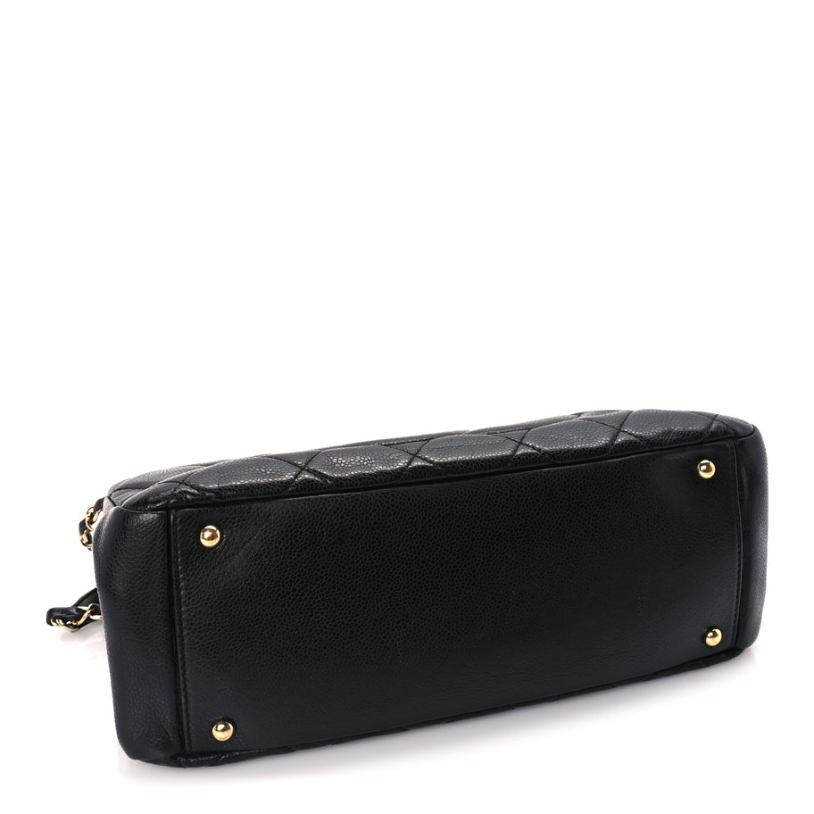 Chanel Caviar Quilted Timeless CC Soft Tote Black Image 3