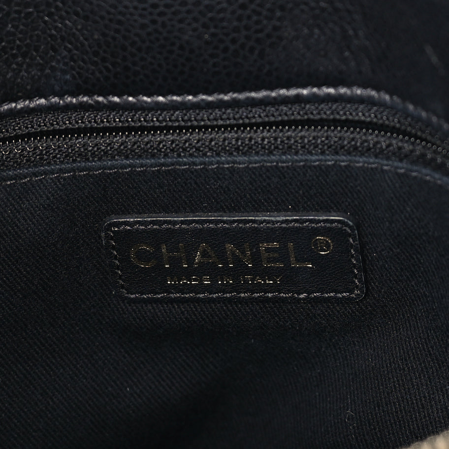 Chanel Caviar Quilted Timeless CC Soft Tote Black Image 5