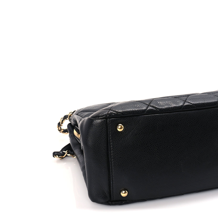 Chanel Caviar Quilted Timeless CC Soft Tote Black Image 8