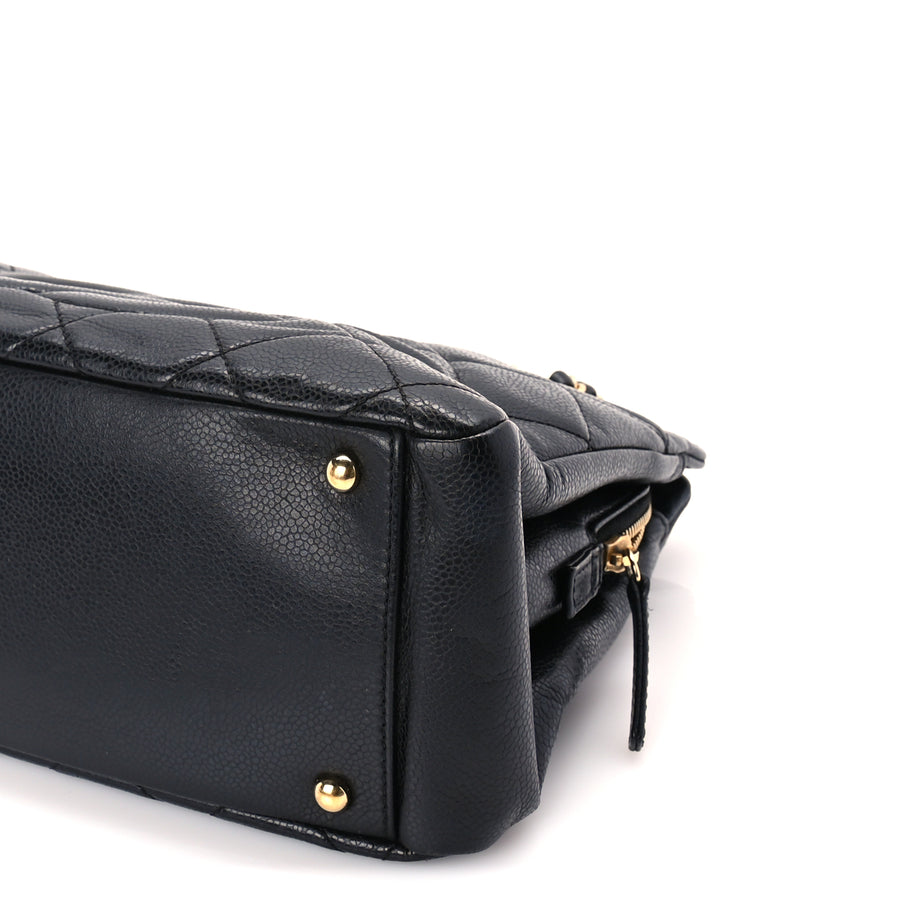 Chanel Caviar Quilted Timeless CC Soft Tote Black Image 9