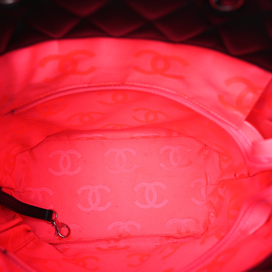 Chanel Calfskin Quilted Medium Cambon Tote Black Image 4