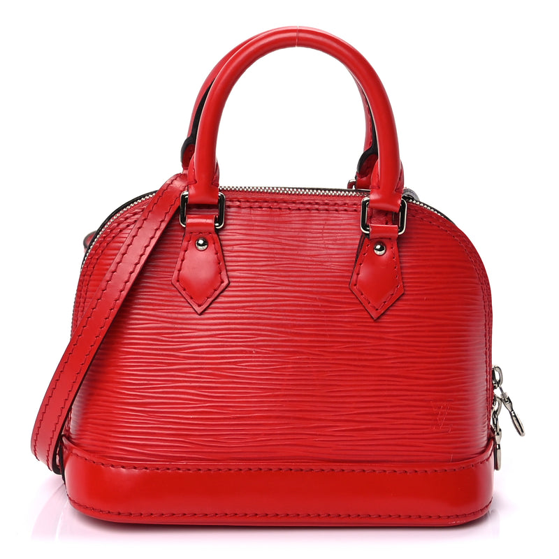  Louis Vuitton Epi Nano Alma  Coquelicot