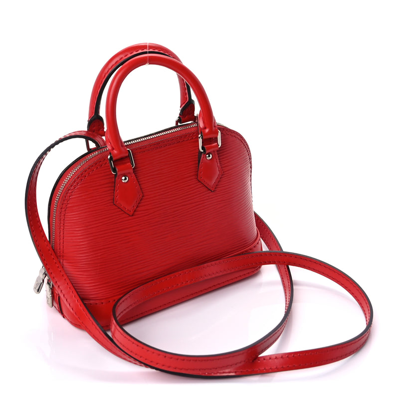 Louis Vuitton Epi Nano Alma  Coquelicot