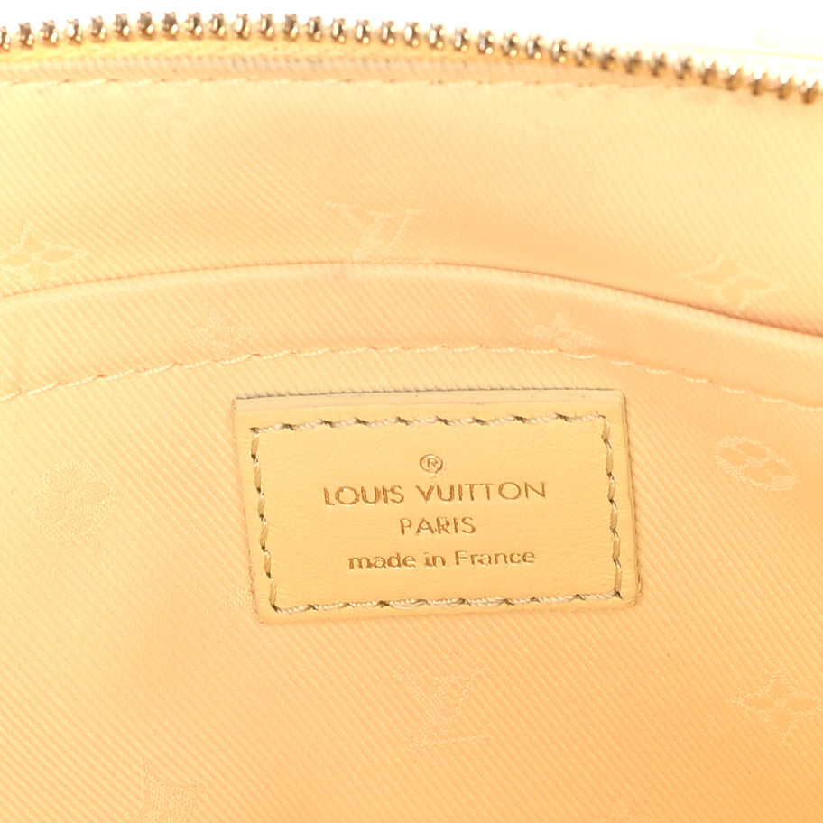 Louis Vuitton Calfskin Bubblegram Alma BB  Banana Image 5