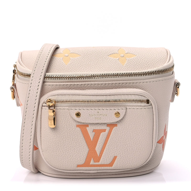  Louis Vuitton Empreinte Monogram Giant Mini By The Pool Bumbag  Cream Saffron