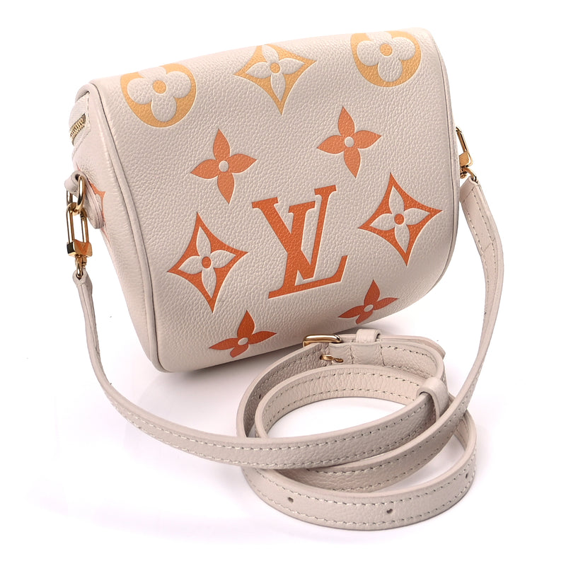 Louis Vuitton Empreinte Monogram Giant Mini By The Pool Bumbag  Cream Saffron